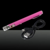 200mW 650nm Red Beam Light Rechargeable Starry Laser Pointer Pen Pink