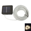 3W 3V 20SMD Quente tubo fosco flexível White Light Solar Luz Cordas Energia (5m azul String)