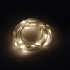 3W 3V 20SMD LED luce bianca calda flessibile Frosted tubo energia solare della luce della stringa (5m blu String)