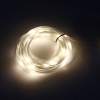 3W 3V 20SMD LED luce bianca calda flessibile Frosted tubo energia solare della luce della stringa (5m blu String)