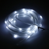 3W 3V 50SMD LED a luce bianca flessibile Frosted tubo energia solare della luce della stringa (5m blu String)