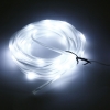 3W 3V 50SMD LED White Light Flexible Frosted Tube Solar Energy String Light (5m Blue String)