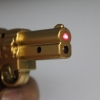 650nm viga roja pistola de luz puntero láser en forma de oro LT-8110