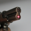 5mW 650nm Red Beam Light Gun Shaped puntatore laser dorato LT-8112