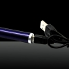 300mW 532nm de ponto único USB Chargeable Laser Pointer Pen Roxo LT-ZS005