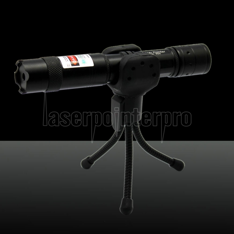 LT-9500 500mW 532nm Green Laser Beam Laser Pointer Pen with Rear Switch  Black - Laserpointerpro
