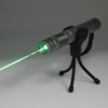 200mW 532nm grüne Lichtstrahl Licht Fokussierung Tragbare Laserpointer Silber LT-HJG0088