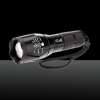Cree XM-L 1 * L2 1200LM 5-el modo a prueba de agua de luz blanca de la linterna enfocable Negro