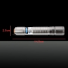 3000mw 450nm Blue Laser Beam Laser Pointer Pen Silver