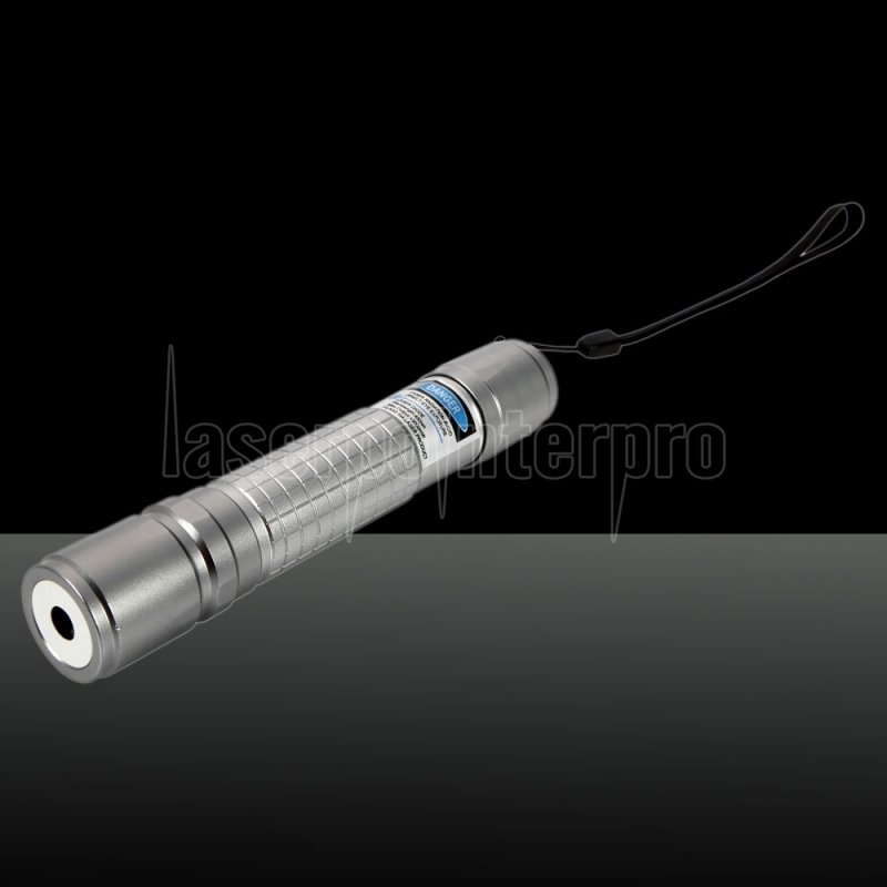 3000mw 450nm Blue Laser Beam Laser Pointer Pen Silver - Laserpointerpro