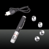Short 200mw 650nm Red Laser Beam USB Laser Pointer Pen with USB Cable Black  