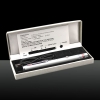 100mw 405nm viola Laser Beam Laser Pointer Pen con USB Argento cavo