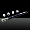 5-in-1 100mw 405nm viola Laser Beam USB Laser Pointer Pen con cavo USB e Laser Heads viola