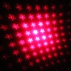 1mW 650nm Red feixe de luz estrelado recarregável Laser Pointer Pen com 4pcs Laser Heads Azul