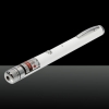 1mW 650nm Red Beam Light Starry Rechargeable Laser Pointer Pen White with 4pcs Laser Heads