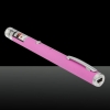 650nm 1mW Red Beam Light Starry Rechargeable Laser Pointer Pen with 4pcs Laser Heads Pink