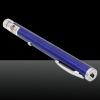 532nm 1mW Green Beam Light Starry Rechargeable Laser Pointer Pen with 4pcs Laser Heads Blue