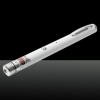 532nm 1mW Green Beam Light Starry Rechargeable Laser Pointer Pen with 4pcs Laser Heads White