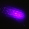 Estilo Luz estrellada 1mW 405nm púrpura Rayo de luz Medio-abierta lápiz puntero láser con láser 5pcs cabezas verdes