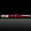1mW 650nm Red Beam Light Starry Light Style medio abierto pluma puntero láser con 5pcs cabezas láser rojo
