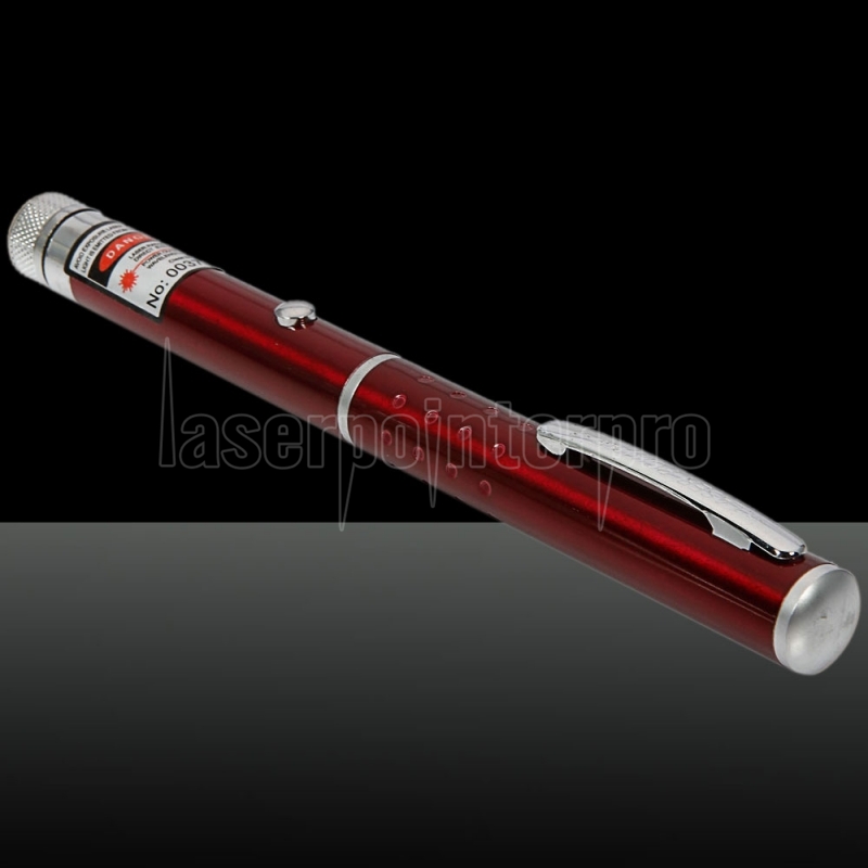 USB Red Laser Pointer Pen <1MW 650nm Visible Beam Rescue Laser &5 Star Caps 