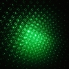 1mW 532nm grünes Lichtstrahl-Licht sternenklares Licht-Art-Mitte-geöffneter Laser-Zeiger-Stift mit 5pcs Laser-Kopf-Silber