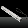 150mW Burning 532nm Green Beam Light Adjustable Focus Tailcap Switch Rechargeable Straight Laser Pointer Pen Silver