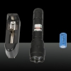 502B 150mW 532nm leistungsfähige wiederaufladbare Tailcap Schalter Laserpointer mit Ladegerät schwarz