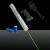 2000mw 532nm Green Beam Light Dot Light Style Separated Crystal Rechargeable Laser Pointer Pen Set Silver