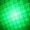 Nueva 6-Patrón Starry Sky 300 mW 532nm Luz Verde lápiz puntero láser Paquete con soporte Negro