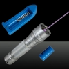 LT-501B 200MW 405nm Light Purple simple point lumineux style rechargeable pointeur laser Pen Set Argent
