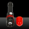 6830 Multifuncional 1200lm 5-Mode Focus-variação Lanterna com 2pcs Fluorescent Lamp Covers Preto