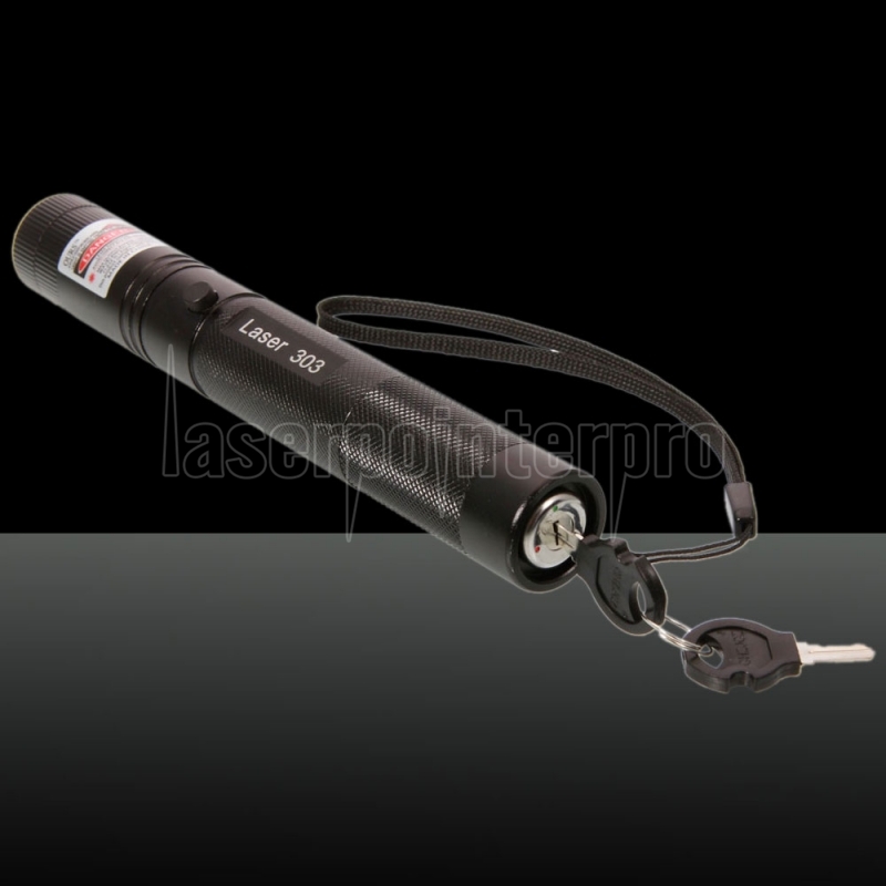 Pointeur laser rouge rechargeable 200mW 650nm, noir, point unique - FR -  Laserpointerpro