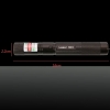 100mW 532nm ponto único e luz estrelado 2-em-1 ponteiro laser verde feixe de caneta preta