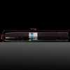 5000mW 450nm faisceau bleu point unique Kit de stylo pointeur laser en acier inoxydable avec batteries et chargeur noir