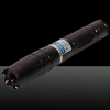 Ponto único 5000mW 450nm azul feixe de aço inoxidável Laser Pointer Pen Kit com baterias e carregador preto