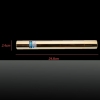 5000mW 450nm Blue Beam solo punto Kit Revestimiento de cobre de lápiz puntero láser con Baterías y cargador y vidrios de oro de 