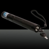301 5000mW 450nm Blue Beam Kit de lápiz puntero láser de un solo punto con cargador y llaves Negro