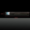 301 5000mW 450nm Blue Beam Kit de stylo pointeur laser à point unique avec chargeur et clés Noir
