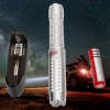 500mW 532nm Green Beam Single-point Aluminum Laser Pointer Pen Kit with Battery & Charger Silver