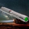 500mW 532nm feixe verde ponto único de alumínio Laser Pointer Pen Kit com bateria e carregador de prata