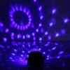 Upgrades de 120 Graus de Ângulo de Feixe Auto / Controle de Voz RGB Luz LED Stage Lamp com Controle Remoto Preto