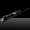 Pointeur laser vert 5mW 532nm avec batterie et chargeur gratuits en acier inoxydable noir
