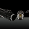 Pointeur laser vert 5mW 532nm avec batterie et chargeur gratuits en acier inoxydable noir