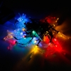 Marswell 30 LED de luz de la secuencia del estilo decorativo de colores de luz solar de la libélula de Navidad