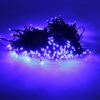Alta calidad Decoración de Navidad 200LED impermeable cadena de luz azul clara de la energía solar LED (22M)