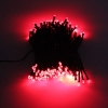 Luz de la secuencia de la energía solar de la decoración de la Navidad de la prenda impermeable al aire libre roja de 200 LED