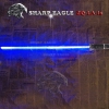 EAGLE ZQ-LA-1a 1000mW 450nm Pure Blue Beam 5-em-1 Laser Espada Kit Preto