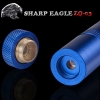 SHARP EAGLE ZQ-03 100mW 532nm Starry Sky-Art-Grün-Licht wasserdichtes Aluminium-Laser-Schwert Blau
