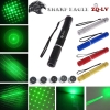 SHARP ZQ EAGLE-LV 1000mW 532nm 5-in-1 Diverse modello fascio verde chiaro multifunzionale Laser Sword Kit nero